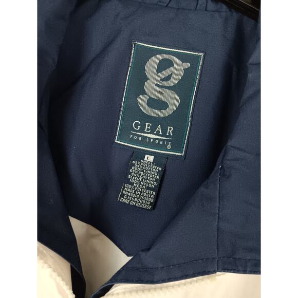 Gear for Sports Vintage Jacket Mens Large White Windbreaker Boating Mariner USA - Picture 5 of 12